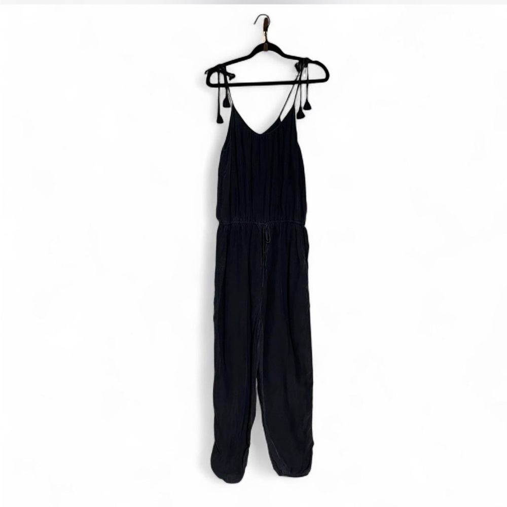 Unsubscribed Black silk Jumpsuit nwt M